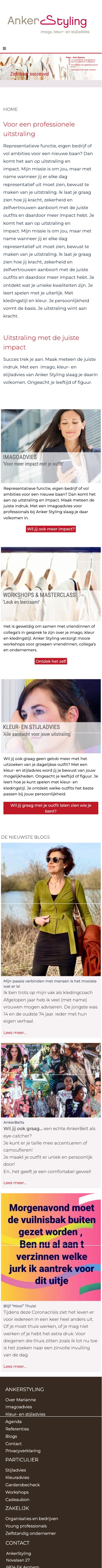 Website mobile voorbeeld