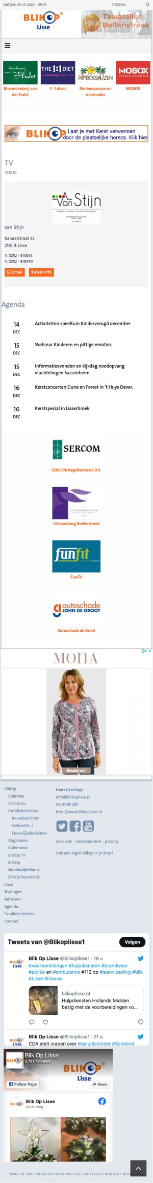 Website BlikOp Lisse