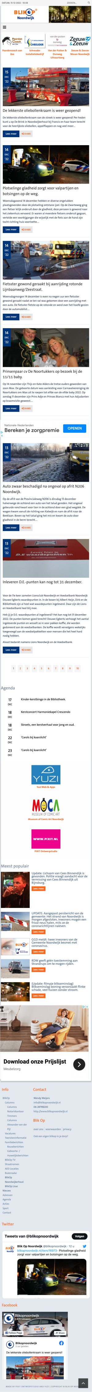 Website BlikOp Noordwijk