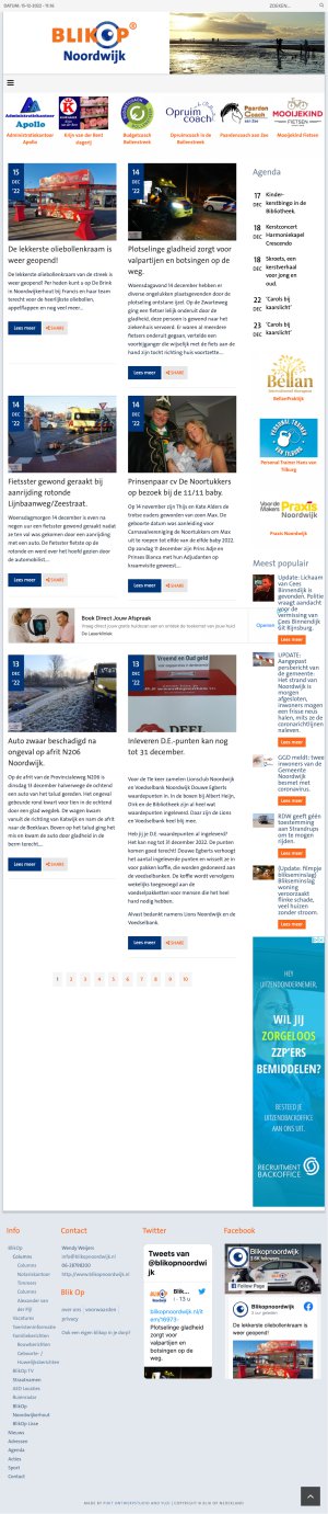 Website BlikOp Noordwijk