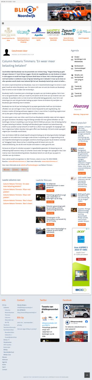 Website BlikOp Noordwijk