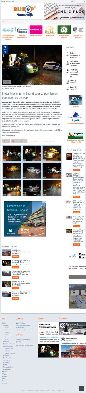 Website BlikOp Noordwijk