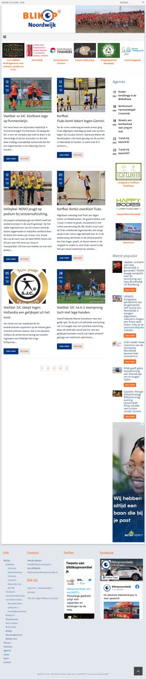 Website BlikOp Noordwijk