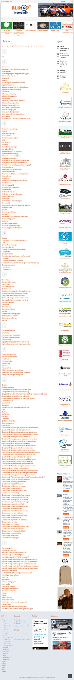 Website BlikOp Noordwijk