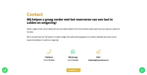 Website Budget Taxi Nederland