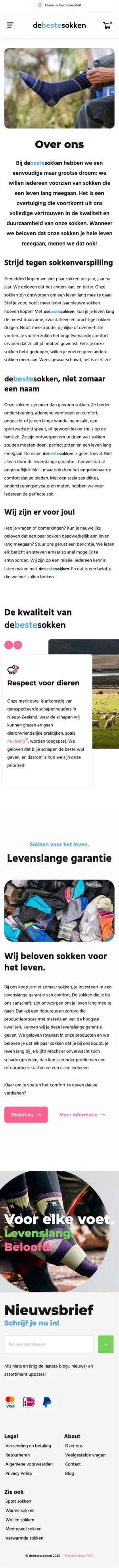 Website debestesokken