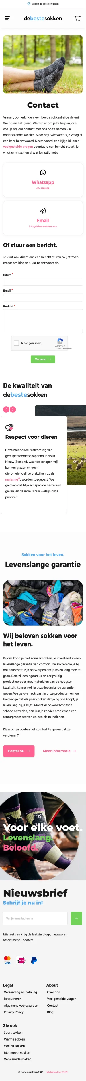 Website debestesokken