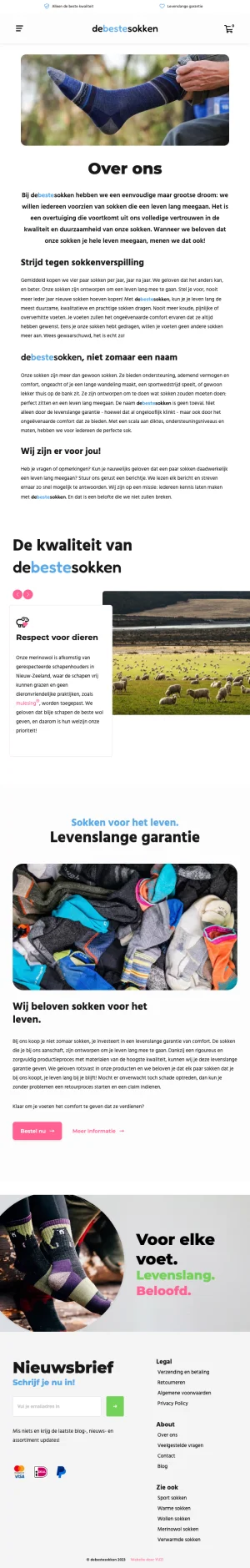 Website debestesokken