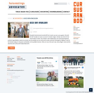 Website Huisvestingsadvocaten cursussen