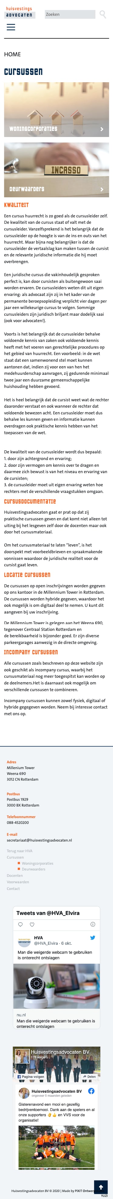 Website mobile voorbeeld