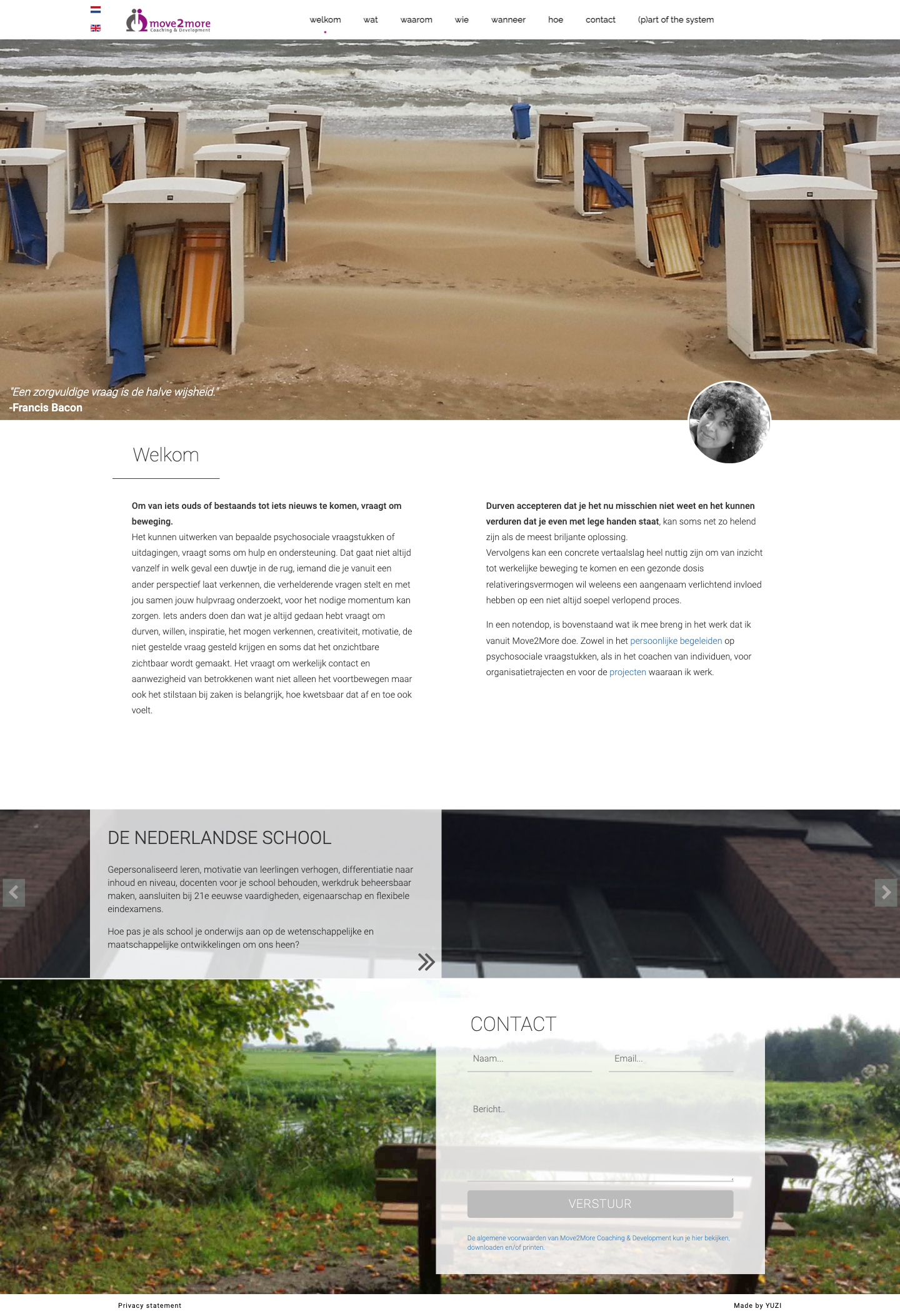Website tablet voorbeeld
